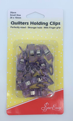 Sew easy Stoffclips small, violett 26 x 10 mm, Karte 20...