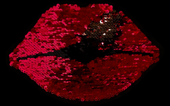 Magical Sequins Applikation Lovely Kiss 21 x 14 cm,...