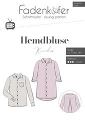 Fadenkäfer Papierschnittmuster Hemdbluse A4, Kinder