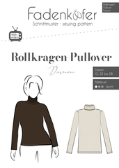 Fadenkäfer Papierschnittmuster Rollkragen-Pullover...