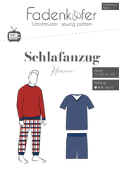 Fadenkäfer Papierschnittmuster Schlafanzug A4, Herren