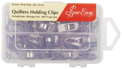 Sew easy Stoffclips small, violett 26 x 10 mm, Box 45...