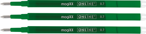 ONLINE Gel-Mine MagiXX 0.7mm 40165/3 grn, Tag-Bag 3 Stck