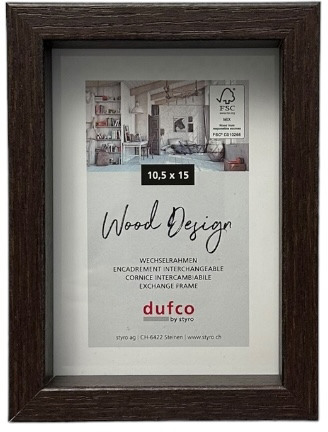 DUFCO Holz-Bilderrahmen 10.5x15cm 1610.80990 Fuji braun