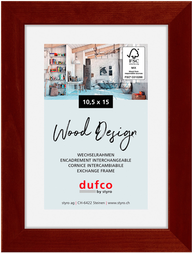 DUFCO Holz-Bilderrahmen 10.5x15cm 1610.80094 Toronto mahagoni