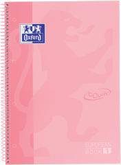 OXFORD Spiralbuch A4+ 400138324 liniert pastellrosa 80 Blatt