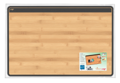 CEP Schreibunterlage 58.5x38.5cm 1008005301 schwarz/bambus