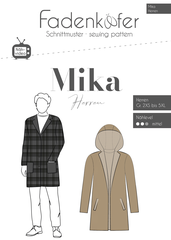 Fadenkäfer Papierschnittmuster Mantel Mika A4, Herren