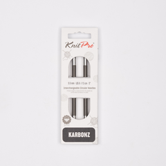 Knitpro Karbonz Nadelspitzen 3.00 mm, 13 cm, Karbonfaser