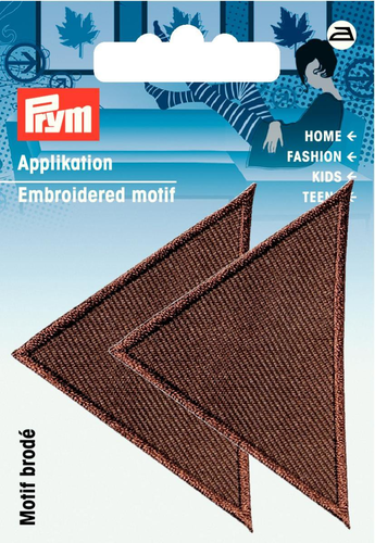 Prym Applikation Dreiecke gross, braun