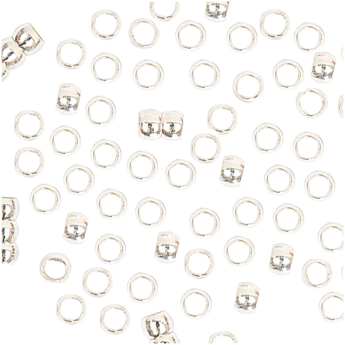 Rico Quetschperle, silber 2 mm