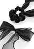 Trisa Fashion Frenchclip mit Schleife und Scrunchie schwarz