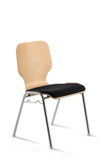 MAYER Besucherstuhl Wood Comfort 21160401 stapelbar, 1...