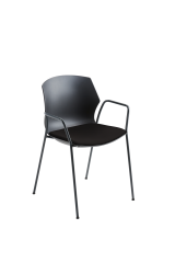 MAYER Besucherstuhl OvaLounge 25111701A schwarz/schwarz,...