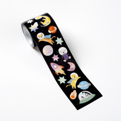 FOLIA Stickerrolle Space Safari 4m 27103 irisierend