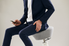 AERIS Sitzhocker Swopper 101STWHWHCP0 weiss/schwarz, mit...