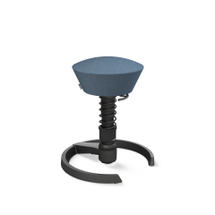 AERIS Sitzhocker Swopper 101STBKBKCP2 schwarz/blau, mit...