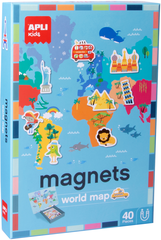 APLI KIDS Magnetspiel Weltkarte 16494 40-teilig