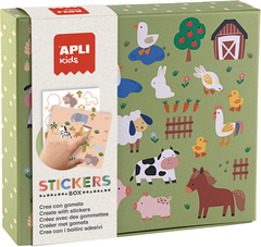 APLI KIDS Stickerspiel 19431 Tiere in der Natur