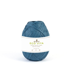 DMC Eco Vita Raffia, blau 50 g, 100 m, 100% Holzfaser