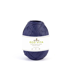 DMC Eco Vita Raffia, indigoblau 50 g, 100 m, 100% Holzfaser