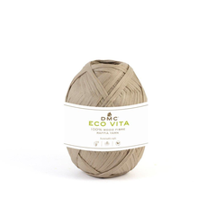 DMC Eco Vita Raffia, taupe 50 g, 100 m, 100% Holzfaser