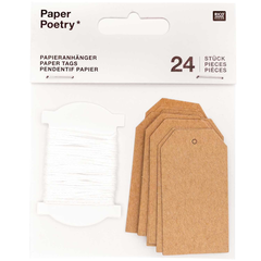 Rico Anhänger Kraftpapier M 24 Stk., FSC MIX