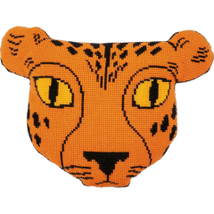 Vervaco Kreuzstichformkissen Eva Mouton, Gepard Set inkl....