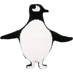 Vervaco Kreuzstichformkissen Eva Mouton, Pinguin Set...