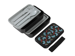 I-DRINK Lunchbox Lets play ID7009 mit Trennwand und Besteck