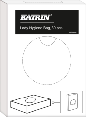 KATRIN Hygienebeutel 9.5x3.2x13.5cm 547613 weiss, PE 30...