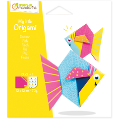 MANDARINE Origamipapier 12x12cm OR510C Mon petit Fisch 20...