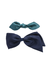Trisa Fashion Masche auf Frenchclip blau 2 Stk.