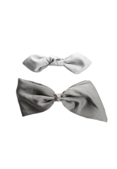 Trisa Fashion Masche auf Frenchclip grau 2 Stk.
