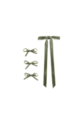 Trisa Fashion Masche auf Clip & Masche auf Frenchclip Grün 4 Stk.