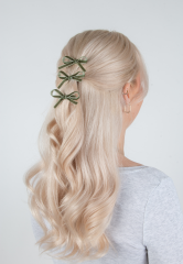 Trisa Fashion Masche auf Clip & Masche auf Frenchclip Grün 4 Stk.