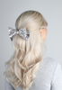 Trisa Fashion Barrette mit Samtschleife grau