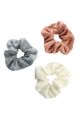 Trisa Fashion Gestricktes Scrunchy Hellblau, Offwhite,...