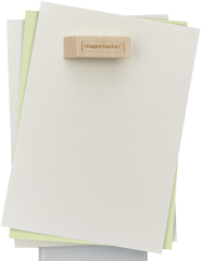 MAGNETOPLAN Design Magnet 4 Stück 1665249 Wood Series, Birke 60x20x13mm