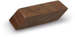 MAGNETOPLAN Design Magnet 4 Stück 1665251 Wood Series,Walnuss 60x20x13mm