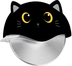 I-TOTAL Pizzaschneider 10cm XL2789 Black Cat