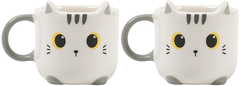 I-TOTAL Espressotassen 2er Set XL2520D White Cat