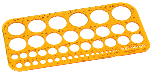 STANDARDG Kreisschablone 1315F 45 Kreise