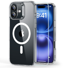 ESR Classic Hybrid Case MagSafe 1A79401 +Glass iPhone 16...