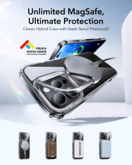 ESR Classic Hybrid Case MagSafe 1A75001 +Stand iPh 16 Pro...