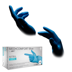Ampri Med-Comfort Handschuhe Nitril puderfrei Blau Gr. XL...