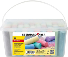 FABER-CASTELL Strassenkreide 526550 assortiert 50 Stück