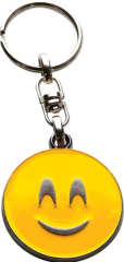 SILCA Schlüsselanhänger Smiley AVK7261 nickel