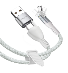 STATIK PowerPivot Pro Nylon Braided PUP-0455-3FT-CC-WHT...