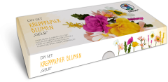 URSUS DIY Set Krepppapier Blumen 27030001F gelb